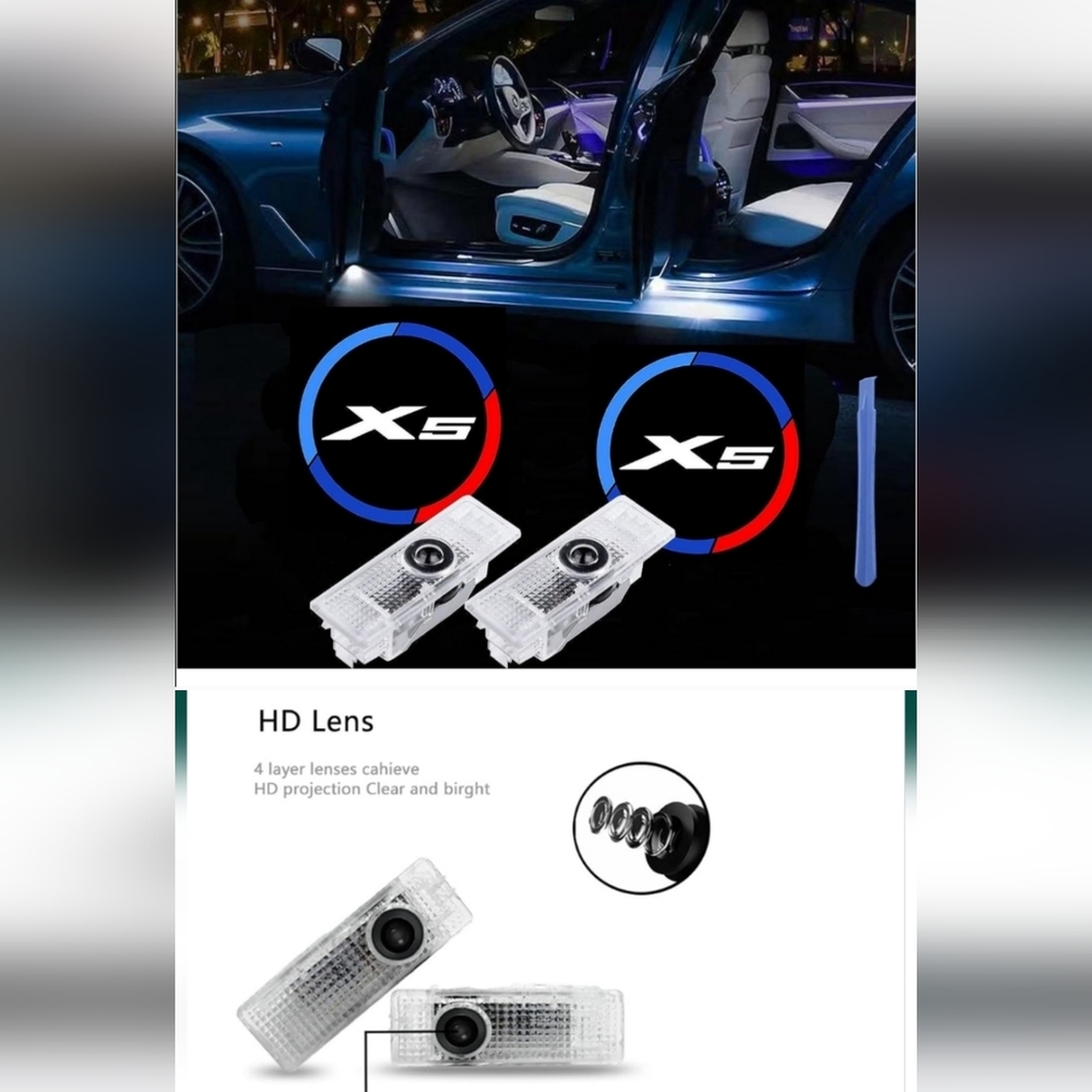 Set of 2 BMW X5 projector welcome door lights